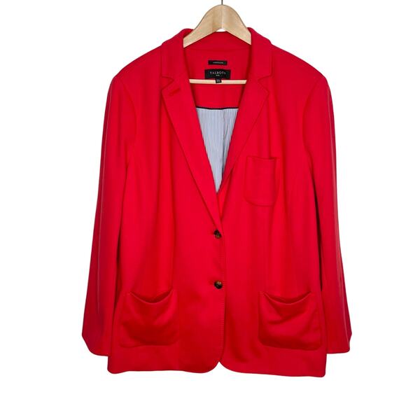 Talbots tomato 🍅 Red Blazer NWOT, Never Worn - Picture 3 of 13